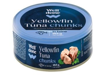 Tuunikala tükid soolvees WD, 185g