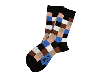 M.sokid SUVA ruudul. 41-44s pruun sinine