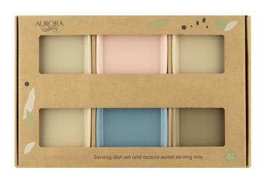 Serv.komplekt akaatsiaalusega AURORA 6tk - 1