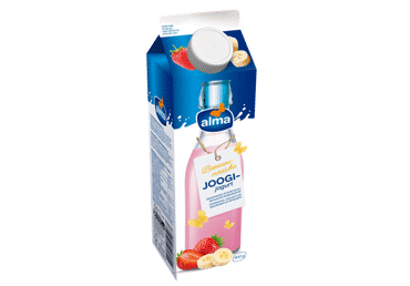 Joogijogurt ALMA banaani-maasika 900g