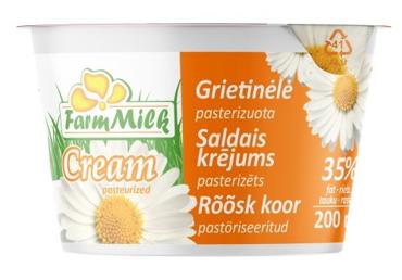 Rõõsk koor FARM MILK 35% 200ml