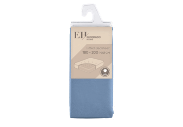 Voodilina kummiga EH 180x200+30cm sinine