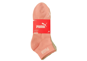 Spordisokid PUMA 39-42 roosa,valge 3p