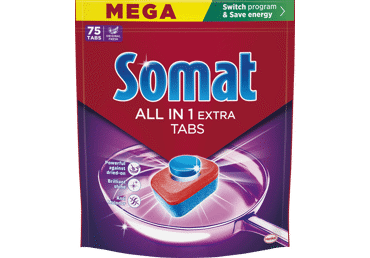 Nõudepes.tab.SOMAT All In One Extra 75tk