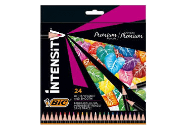 Värvipliiatsid BIC Intensity 24 värvi