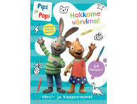 Raamat Pips ja Popi. Hakkame värvima!