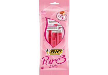 Raseerija BIC Pure3 Lady Pink 4tk