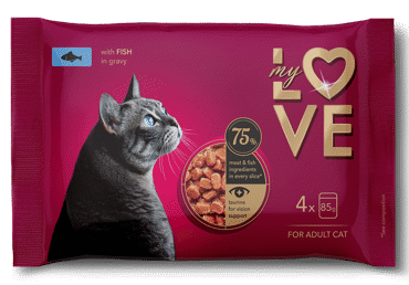 Kassisööt MY LOVE kala 4x85g