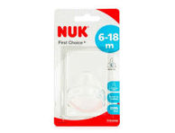Pudelilutt NUK silikoon M 6-18k,2tk