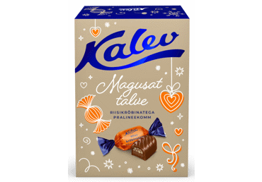 Pralineekomm riisikrõbinatega KALEV 150g