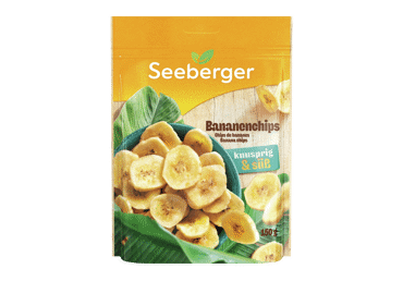 Kuivatatud banaani laast. SEEBERGER 150g