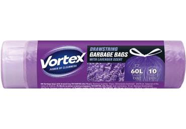Lõhn.prügikotid VORTEX nöörid.60L 10tk