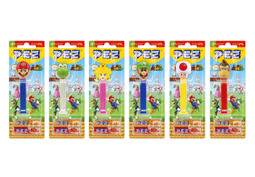 Puuviljamaits.kommid+mänguasi PEZ 2*8.5g