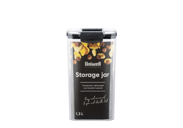 Säilituspurk UNIWELL Clip 1.3l