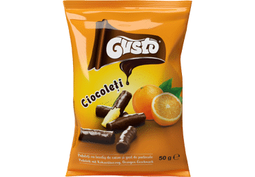 Maisisnäkid kakao ja apelsiniga Gusto50g