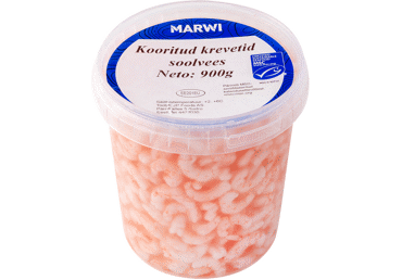 Vannamei krevetid soolvees 900g
