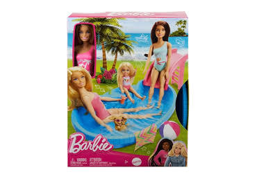 Nukk BARBIE basseinikmpl.liumäega - 1