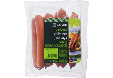 Grillviiner juustuga RAKVERE, 500g