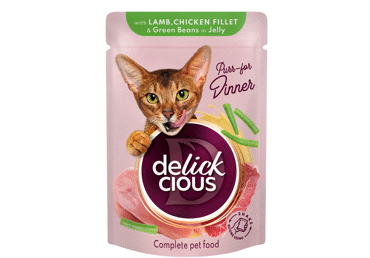 Kassisööt lambaliha/kana DELICKCIOUS85g