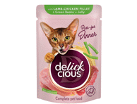 Kassisööt lambaliha/kana DELICKCIOUS85g