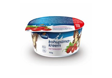 Kohupiimakreem ALMA metsmaasika, 150g