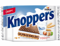Vahvel piima-pähklit.STORCK Knoppers 25g
