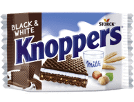 Šok.batoon Black&White KNOPPERS 25g