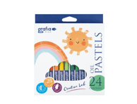 Õlipastellid GRAFIA PLUS, 24tk