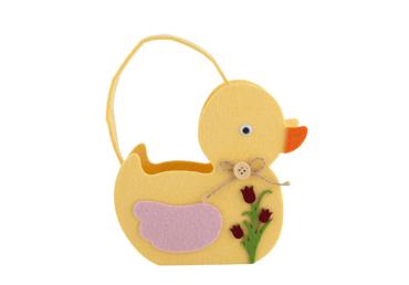 Dekoratiivkorv ELEMENTS vildist, kollane