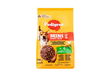 Koer.kuivPEDIGREE MiniAdult kan.köög500g