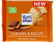 Piimašok.karam.küpsise RITTER SPORT 100g