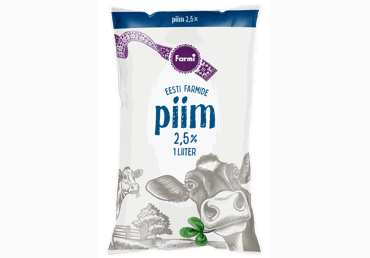 Piim 2,5% FARMI 1l kiles - 1