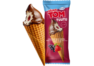 Jäätis mustsõstra-maasika VÄIKE TOM 75g
