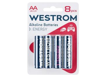 Patareid WESTROM AA, 8tk, LR6, 1.5V