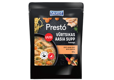 Vürtsikas Aasia supp kanaga PRESTO 300g