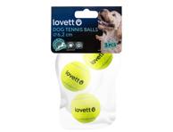 Koerte tennisepall LOVETT 6.2cm 3tk