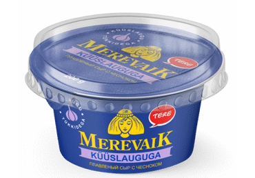 Sulatatud juust MEREVAIK küüslauk, 200g