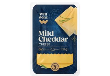 Juust Cheddar WELL DONE Mild viil., 150g