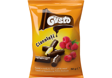 Maisisnäkid kakao ja vaarikaga Gusto 50g