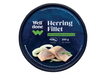 Heeringafilee sibulaga WELL DONE 200g