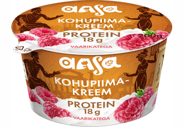 Kohupiimakreem AASA vaarikatega0.8% 200g