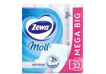 WC paber ZEWA Moll valge 3kih.32rl
