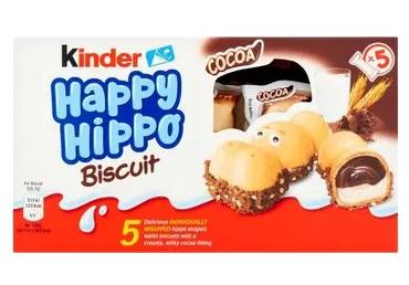 Küpsised Happy Hippo KINDER 5x20.7g