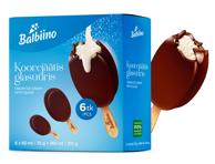 Koorejäätis BALBIINO glasuuris, 6x35g