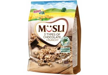Müsli 3-šokolaadiga BONA VITA 375g