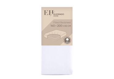 Voodilina kummiga EH 140x200+30cm,valge - 1