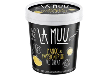 Jäätis LA MUU mango-passion, vegan 250g