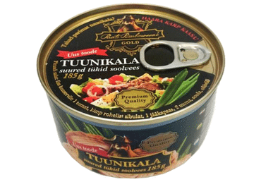 Suured tuunikala tükid soolvees, 185g