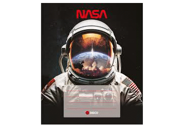 Kaustik Nasa DISCO 32lk, ruuduline