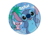 Papptaldrikud Stitch/Angel 20cm, 8tk